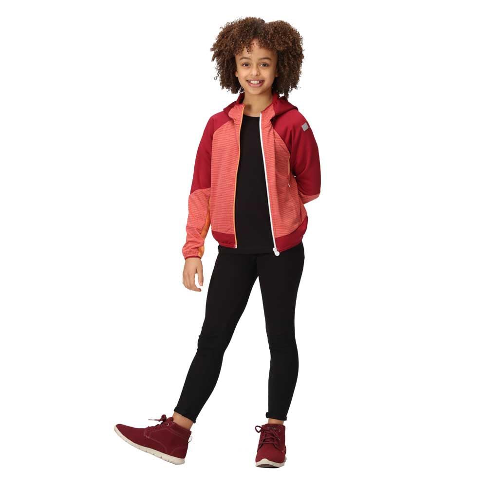 Regatta Prenton II Veste polaire à capuche zippée pour fille, MinRd/RumbRd, 15- 16 Ans