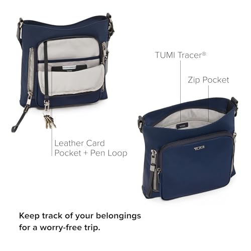 Image of TUMI - Voyageur Tyler Crossbody - Nylon Crossbody Bag - Business, Travel Bag - Stain, Water-Resistant - Stylish Purse - Indigo /Gunmetal