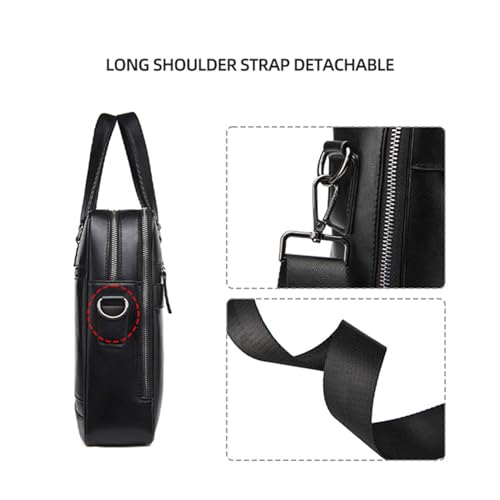 Bolso mensajero para notebook de 15.6 pulgadas en cuero portátil miniatura 6