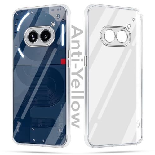 Image of Jkobi Lifetime Anti-Yellow Clear Back Cover Case for Nothing Phone 2A 5G (Sleek Hard Crystal | Shockproof and Camera Protection)