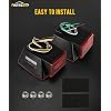 Partsam Led Submersible Trailer Tail Lights Kit, Waterproof 12V Square LED Trailer Lights Halo Glow with Wiring Harness Combination Brake Stop Turn Running License Lights for RV Marine Boat Trailer