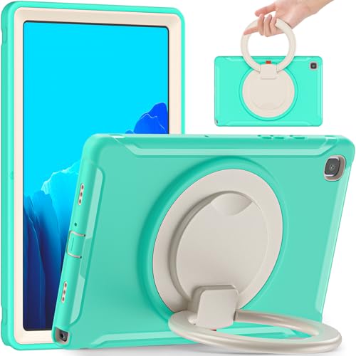 Coque Samsung Galaxy Tab A7 antichoc SM-T500 SM-T505 avec film écran intégré vert