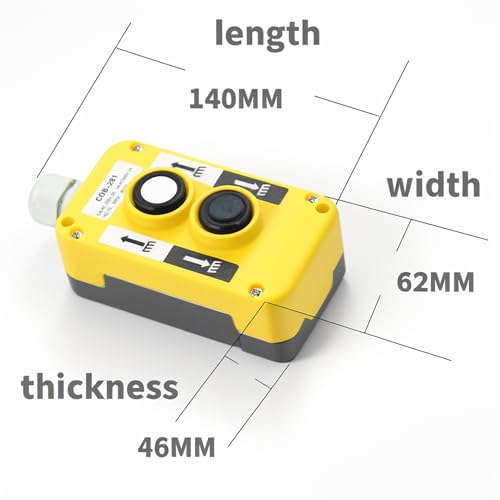 Shengbowi Hebezeug Drucktaster Schalter Kran Kettenaufzug Aufhängungsregler Regendicht Knopfschalter Winde Aufzug Fernbedienung Druckknopf Controller