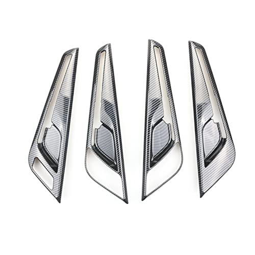 Genérico Manijas de las puertas interiores del coche Para Kia EV6 2022 Coche de Carbono Fi&ber Panel Cubierta Izquierda Manija Interior de la Puerta Marco Auto Interior Accesorios