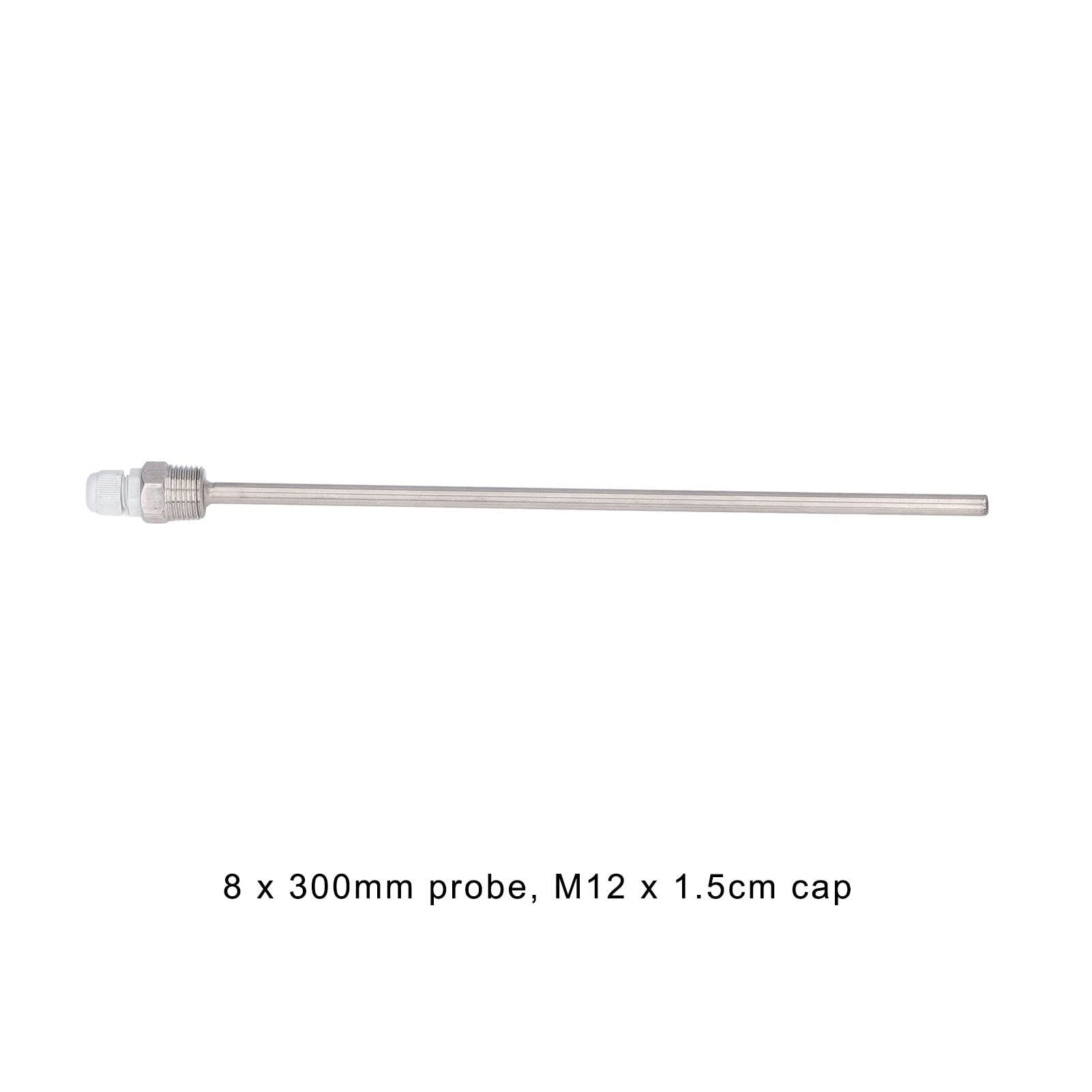 Osłona Termometryczna ze Stali Nierdzewnej 8 X 300 Mm IP68 Czujnik Temperatury Osłona Termometryczna do Czujnika Temperatury Słonecznej