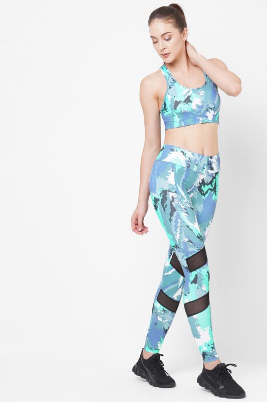 Image of Women's JUST-Dry 7 /8 DIGI CAMO Printed MESH Tights