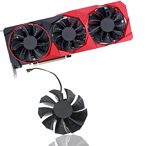 Dotodo 85MM RTX 3060 GPU Lüfter für Grafikkarte Kühler für Colorful GeForce RTX 3090/3080/3070/3060 | RTX 3090 Ti/3080 Ti/3070 Ti/3060 Ti Lüfter Ersetzen Sie Den Kühler（Lüfter -A-4 poliger)