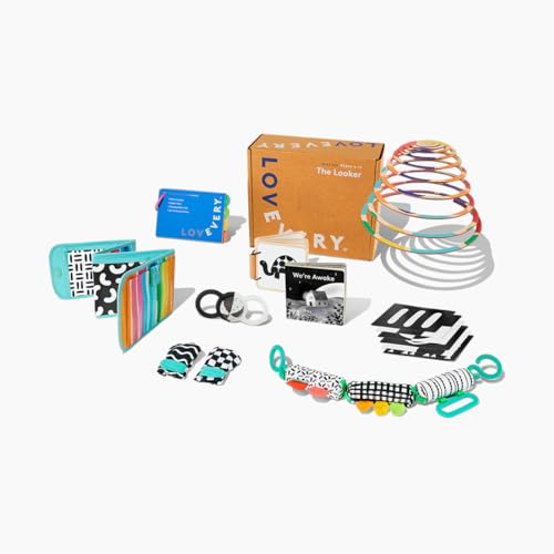 Jouets à contraste élevé bébé LOVEVERY The Looker Kit de jeu pour nouveau-né