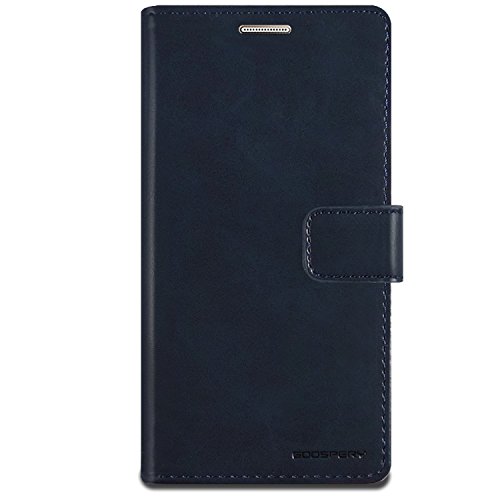 Goospery Blue Moon Wallet For Samsung Galaxy S7 Case (2016) Leather Stand Flip Cover (Dark Navy) #TOP1