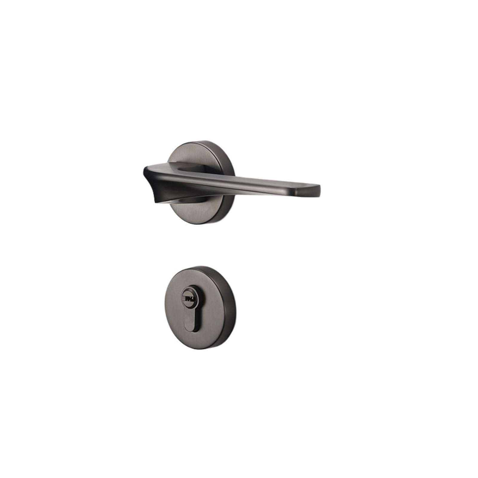 Gray European Style Magnetic Silent Split Lock Bedroom Handle
