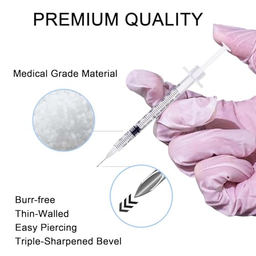 u-100 syringes with needle - 30g 51634 8mm 1mlcc disposable syringe individual wrapped 30pack