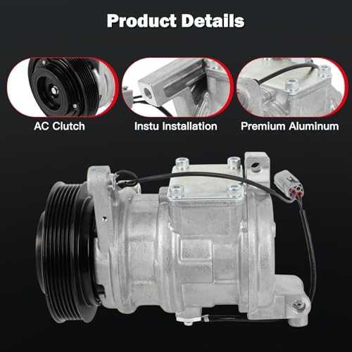 Image of CCIYU AC Compressor w /Clutch for Toyota Supra 3.0L 1993-1998
