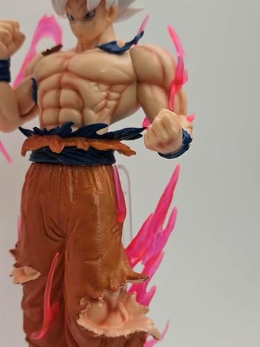 Image of Awestuffs Large Action Figure Limited Edition Figure Toy Statue Merchandise for Anime Lovers (18 cm) (DBZ Gokuu Ultra Instinct Floating)