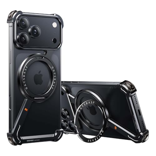 Coque iPhone 13 noire étui antichoc anneau magnétique métal protection arrière