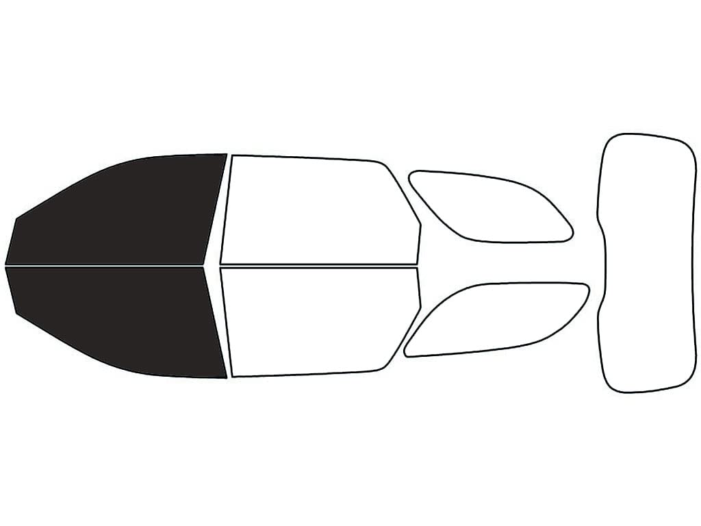 Rvinyl Window Tint Kit Compatible with Dodge Durango 2011-2023 - Front Precut Kit - 20%