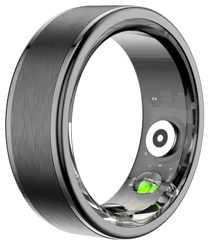 Smart Rings for Men Women with Heart Rate Monitor HR Sleep Tracker Smart Health Ring Fitness Tracker Calories Step Counter Waterproof Compatible with...