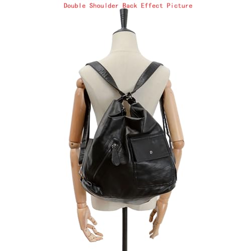 Crossbody Bag Women's Soft Wash Leather Fashion Multi Bag -1 inch Wide Adjustable Shoulder Strap 7