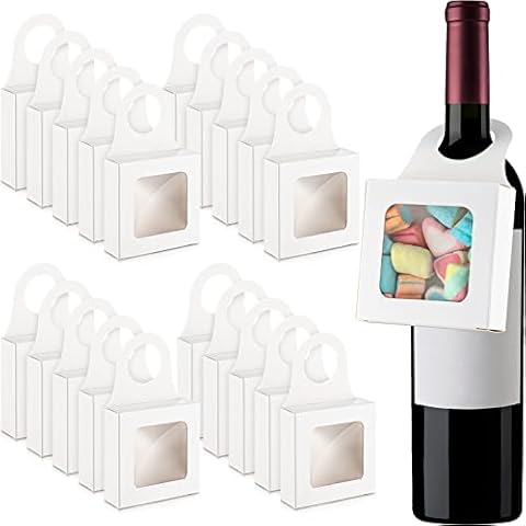 Crtiin 25 Count Wine Bottle Gift Boxes Cover