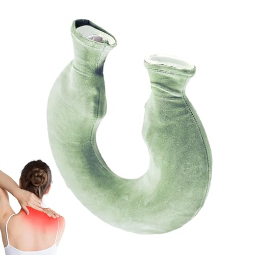 Botella caliente para el cuello de 12x8 pulgadas y calentador de hombros con forro polar