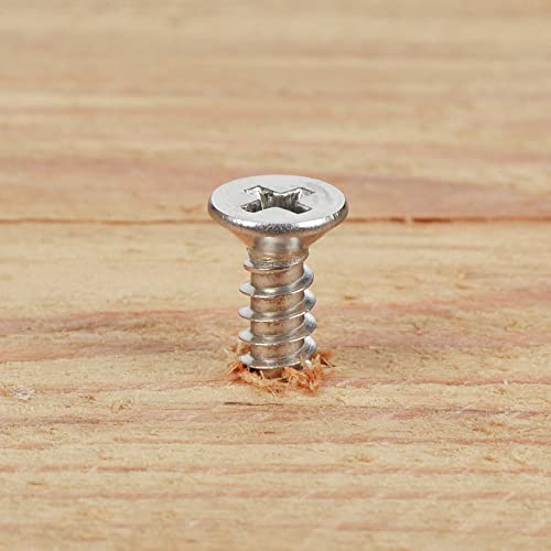 Jigreat WS-011-16 #8 X 3/4 Inch Stainless Steel 304 (18-8) Flat Head Phillips Wood Screws 100Pcs Solid Stainless Screw thumb #5