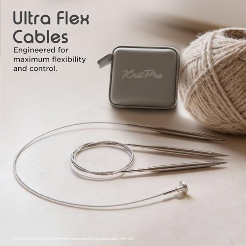 Image of KnitPro Stelo Midi Special Interchangeable Needle Set 4 inch (10cm) | 7 US Sizes (2.5 to 8)