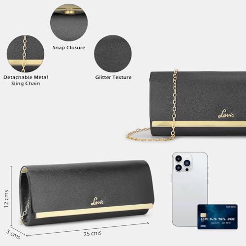 Image of Lavie Women's Dazzy Envelope Clutch | Ladies Purse Handbag