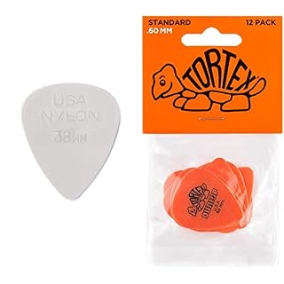 Dunlop 44P38 Player’s Pack de 12 Médiators 0,38 mm & Dunlop 418P60 Player’s Pack de 12 Médiators 0,60 mm - Les Beatles, Paul McCartney, John Lennon, RIngo Starr, George Harrison