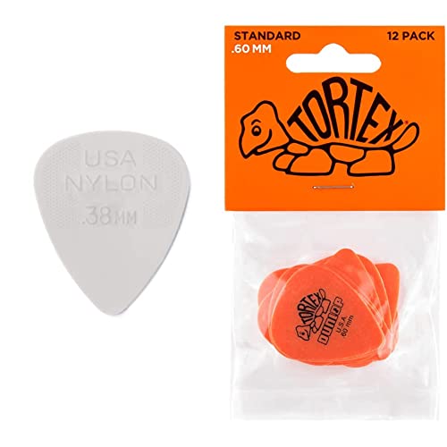 Dunlop 44P38 Player’s Pack de 12 Médiators 0,38 mm & Dunlop 418P60 Player’s Pack de 12 Médiators 0,60 mm - Les Beatles, Paul McCartney, John Lennon, RIngo Starr, George Harrison Dunlop 44P38 Player's Pack de 12 Médiators 0,38 mm & Dunlop 418P60 Player's Pack de 12 Médiators 0,60 mm