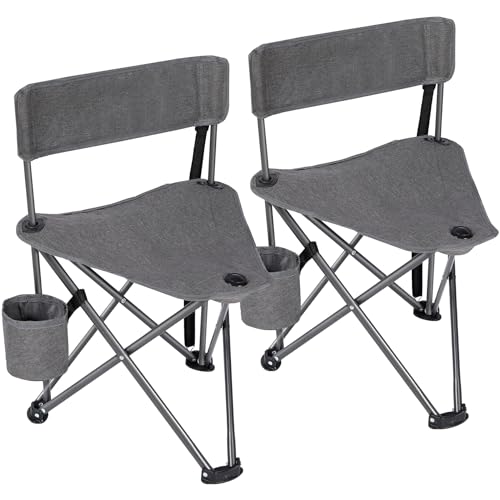 Image of REDCAMP 2 Pack Tripod Camping Chairs Folding Lightweight