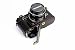 Produktbild Bodenöffnung Version Schutz Original Echtes Leder Halb Kamera-Kasten-Beutel-Abdeckung mit Stativ-Design für Olympus Pen-F-Kamera mit Original Echtes Leder Handschlaufe Schwarz