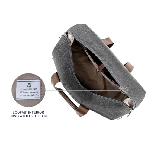 Image of Travelpro Platinum Elite Carry on Soft Travel Duffel Bag, Weekender, Gym Bag, Men and Women, 19 Inch, 49L, Vintage Grey