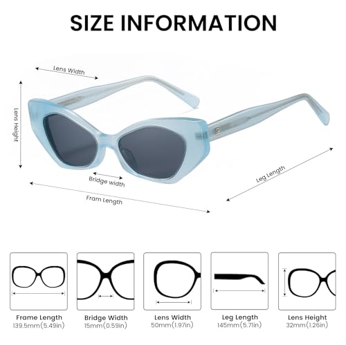 DUCO Trendy Sunglasses for Women Men Retro Vintage Polarized Shades Acetate Frame Y2K Designer Style Sun Glasses DC12504