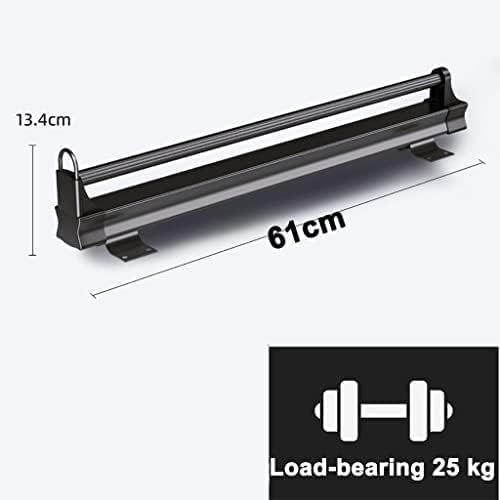 Regulowany drążek na ubrania, 26-62 cm, rozszerzalny drążek HANR, zajmuje mało miejsca, nośność 35 kg, czarny, 61 cm (24 cale) - idealny dla małych chłopców!