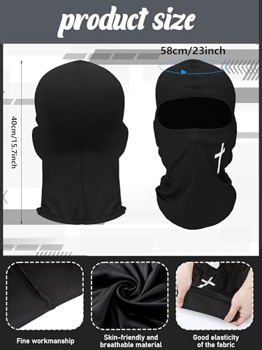 Image of SATINIOR 6 Pcs Ski Mask Cover Balaclava Full Face Mask Summer Face Cover UV Windproof Balaclava for Men Women Outdoor Sports