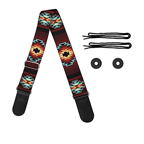GLENLCWE American Flag Eagle Print Guitar Straps,Stylish Acoustic Guitar Strap Set for Bass Electric Acoustic Guitars - Les Beatles, Paul McCartney, John Lennon, RIngo Starr, George Harrison GLENLCWE American Flag Eagle Print Guitar Straps,Stylish Acoustic Guitar Strap Set for Bass Electric Acoustic Guitars