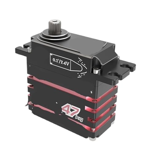 Servomoteur numérique sans balais 47 kg brushless 180° pour robotique et voiture RC