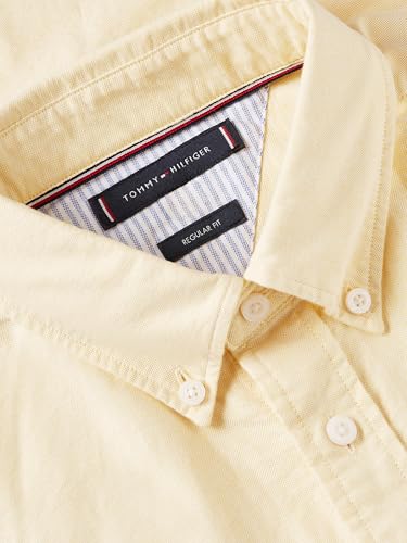 Image of Tommy Hilfiger Men's Long Sleeve Oxford Shirts in Regular Fit, Men's Button Down Shirts, Also Available in Big and Tall