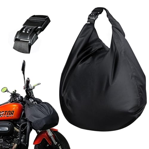 LIFEDYLUK Bolsa Casco Moto Cerradura 30L Grande Oxford Bolsa Casco Moto con Cierre, Candado para Casco de Moto para Casco de Moto, Casco de Esquí, Casco de Bicicleta, Casco de Equitación