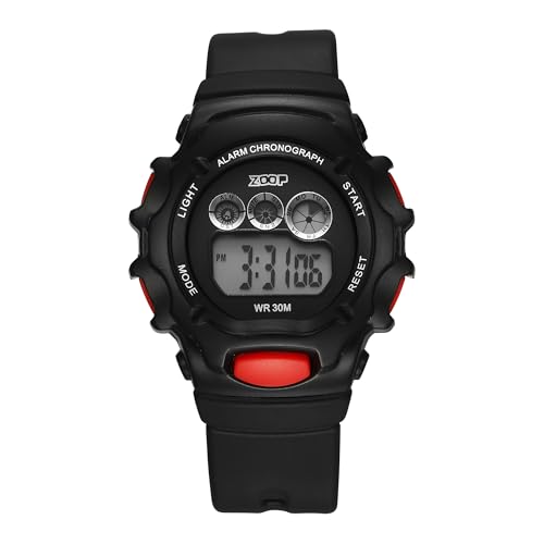 Image of Zoop Digital Watch with Digital Dial & Black Strap for Boys Kids, from House of Titan - 26035PP05W
