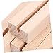 NUOBESTY 4pcs Wooden Card Holder Elegant Base for Calendar Table Number Business Card Display Versatile Stand for Weddings Offices Home Decor