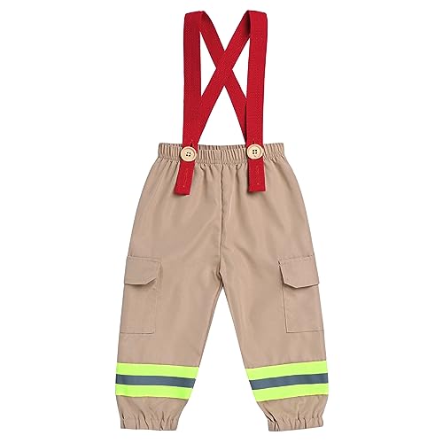Disfraz infantil de bombero para bebés miniatura 1