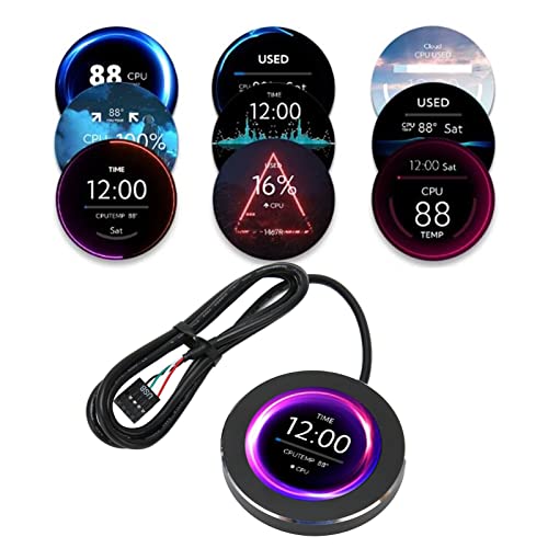 Tangxi 2.1Inch IPS Computer CPU Temp Display, Liquid Water Cooled LCD Screen