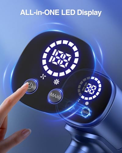 Cordless Vacuum Cleaner, 35Kpa Vacuum Cleaners for Home, Lightweight Household Stick Vacuum Cleaner, LED Display, Rechargeable, Handheld Vacuum for Pet Hair Carpet Hardwood Floor, AS2208