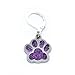 Pet Paw Glitter Locking Clips Stitch Markers Set for Crochet Knitting | Handmade by Pretty Warm Designs | Dog Cat Paws Metal Enamel Glitter Charms Removable Knit Marker Yarn Holder Accessories Gift