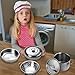 Mini Pots and Pans Set,11PCS/Set Stainless Steel Cooking Utensils Kitchen Accessories Kitchenware Gift Perfect for Role-Play