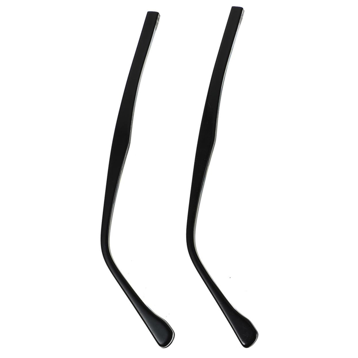 minkissy 8 Paare Brillenzubehör Universeller Brillenbügel Brillenersatzbügel Brillenteile Brillenarm Beine Brillenreparaturteil Brillenreparaturzubehör Ersatzbrille Bügel Black Metall