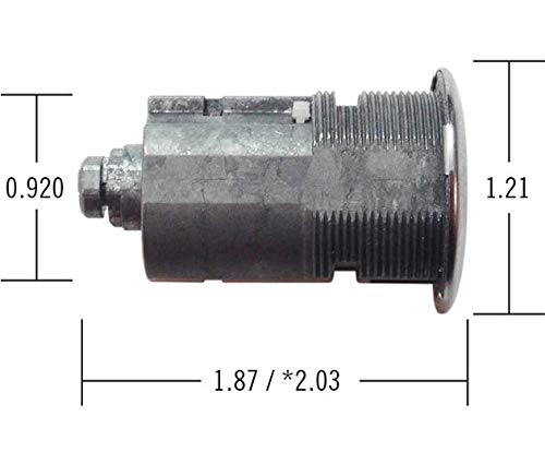 image for Bolt 692918 Replacement Toolbox Lock Cylinder with GM Early Model Keys