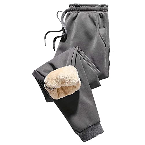 Pantalon de jogging pour homme contre le froid en polaire d'hiver