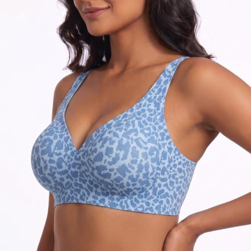 Image of JellyLift Seamless Wireless Jelly Bra for Women | No Underwire, Deep V Invisible T-Shirt Bra | 360 Jelly Support, Adjustable Straps | S-3XL
