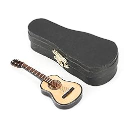 Modèle de Guitare Miniature, Artisanat d’ornements musicaux Miniatures, avec Support de Guitare et boîte de Rangement… - Les Beatles, Paul McCartney, John Lennon, RIngo Starr, George Harrison